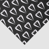 ブラック結婚のタキシードのスーツ 薄葉紙 (詳細)