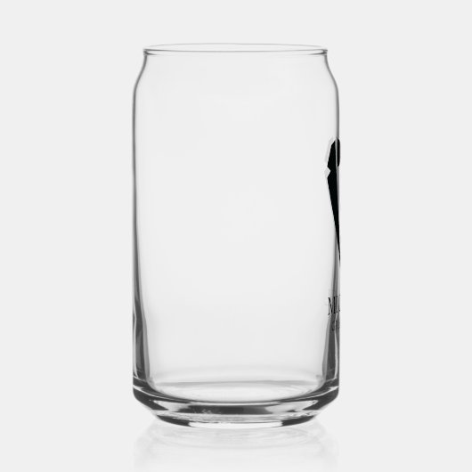 ブラック結婚のツキシードのスーツパーソナライズされたの行商人 ガラス缶 (右)