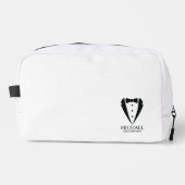 ブラック結婚のツキシードのスーツパーソナライズされたの行商人 ドップキット (正面)