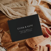 ブラック結婚の封筒アドレステンプレート