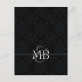 ブラック結婚の情報カー結婚ドのエンクロージャ エンクロージャーカード (裏面)