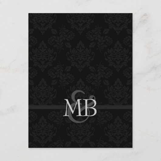 ブラック結婚の情報カー結婚ドのエンクロージャ エンクロージャーカード (裏面)