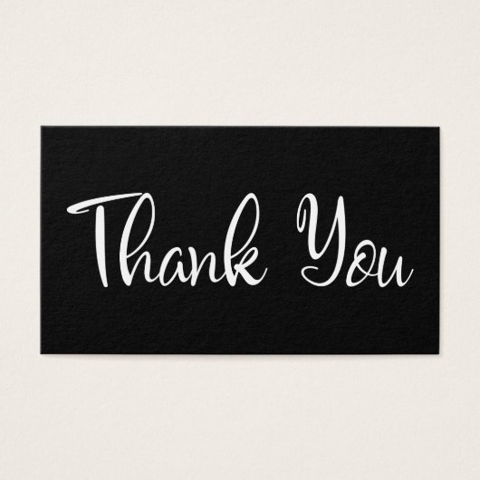 ブラック結婚の感謝メッセージカード挿入カード (正面)