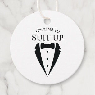 ブラック結婚のTuxedoスーツのグロムスマン提案 フェイバータグ