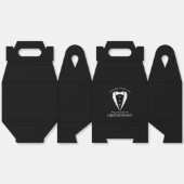 ブラック結婚のTuxedoスーツのグロムスマン提案 フェイバーボックス (見開き)