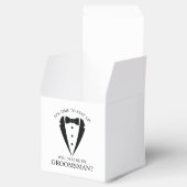 ブラック結婚のTuxedoスーツのグロムスマン提案 フェイバーボックス (オープン)