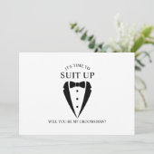 ブラック結婚のTuxedoスーツのグロムスマン提案 招待状 (スタンド正面)