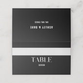 ブラック結婚はっきりしたのカスタム座席表 プレイスカード (外部開封)