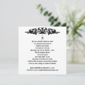 ブラック結婚ウィドウゴシック結婚ズ 招待状 (スタンド正面)