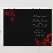 ブラック結婚ズのサービス受注と式典プログラム (正面/裏面)