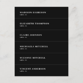 ブラック結婚ズ名座席表DIY 招待状