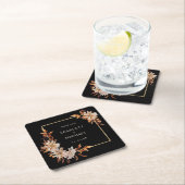 ブラック結婚ズ紙コースター スクエアペーパーコースター (インサイチュ)