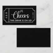 ブラック結婚ズ飲料チケット券 名刺 (正面/裏面)