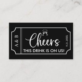 ブラック結婚ズ飲料チケット券 名刺