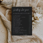 ブラック結婚ズ・シューズ・ゲームテンプレート 招待状