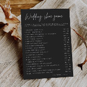 ブラック結婚ズ・シューズ・ゲームテンプレート 招待状