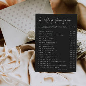 ブラック結婚ズ・シューズ・ゲームテンプレート 招待状