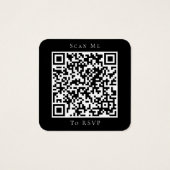 ブラック結婚ズWebサイトQRコードRSVP (裏面)