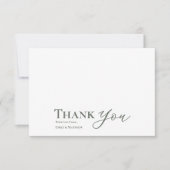 ブラック結婚セージのサンキューカードが永遠に始まる (正面)