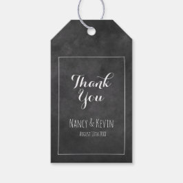 ブラック結婚チョーク感謝していボードの贈り物ラベル ギフトタグ