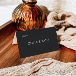 ブラック結婚座席表テンプレート エンクロージャーカード