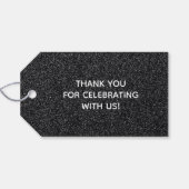 ブラック結婚式の引き出物 ギフトタグ (裏面横)