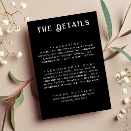 ブラック結婚詳細 エンクロージャーカード