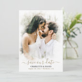 ブラック結婚金ゴールドの写救真 セーブザデート (スタンド正面)