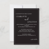 ブラック結婚・エレガンスのロマンチック (裏面)