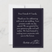 ブラック結婚・エレガンスのロマンチック (裏面)