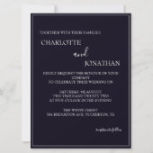 ブラック結婚・エレガンスのロマンチック (裏面)