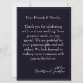 ブラック結婚・エレガンスのロマンチック (裏面)