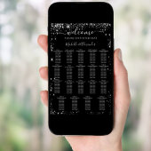 ブラック結婚・シルバーの座席表19表 ポスター