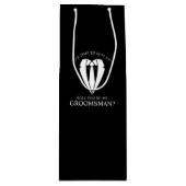 ブラック結婚・スーツとタイ・グロムスマンの提案 ワインギフトバッグ (正面)