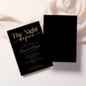 ブラック結婚・リハーサル・ディナー 招待状