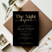 ブラック結婚・リハーサル・ディナー 招待状