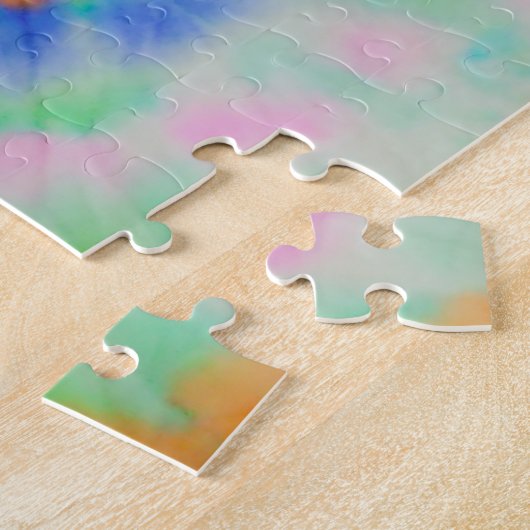 ブラック絞り染め、グレンギーヴィンテージ。 ジグソーパズル (側面)