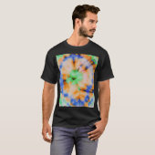ブラック絞り染め、グレンギーヴィンテージ。 Tシャツ (正面フル)
