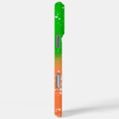 ブラック絵を描オレンジとグリーンの名前 Case-Mate iPhoneケース (裏面 / 右)