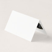 ブラック絵を描ストロークおよびモダン金ゴールドサンキューカード (裏面)