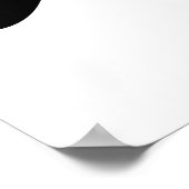 ブラック絵を描プラト ポスター (角)