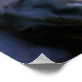 ブラック縁どコリードッグアート絵画ズ ポスター (角)