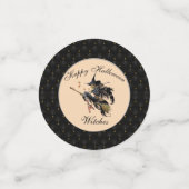 ブラック縁どハッピーハローウィンウィッチ コンフェッティ (スモール正面)