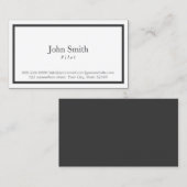 ブラック縁どパイロット/アビエータ名刺 名刺 (正面/裏面)