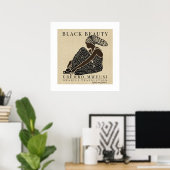 ブラック美しいアフリカンウーマンインヘッドラップ伝統 ポスター (ホームオフィス)