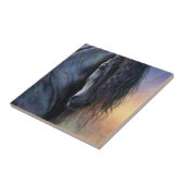 ブラック美しいアートタイル タイル (側面)