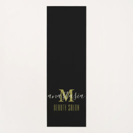 ブラック美しいサロンバイアナスタシアモノグラム ヨガマット