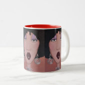 「ブラック美しいディヴァ」 ツートーンマグカップ (正面右)