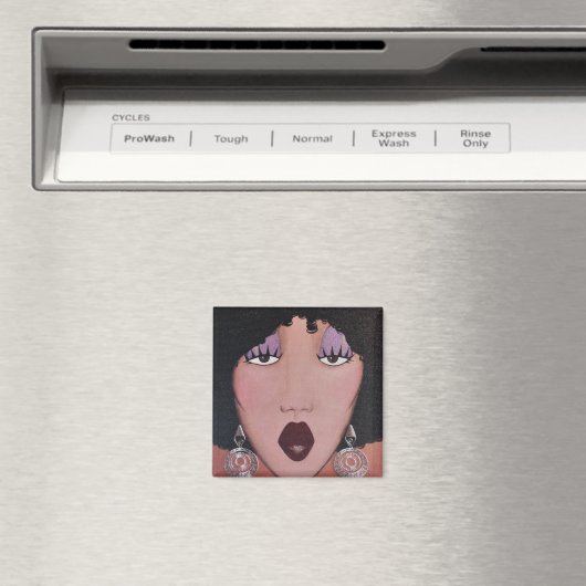 「ブラック美しいディヴァ」 マグネット (インサイチュ (食洗機))