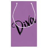 "ブラック美しいディーバ"スモール抱き枕 スモールペーパーバッグ (裏面)